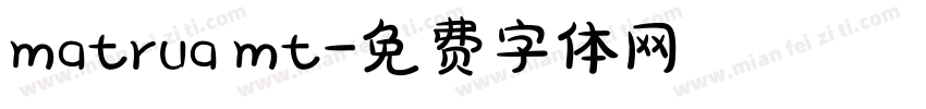 matrua mt字体转换